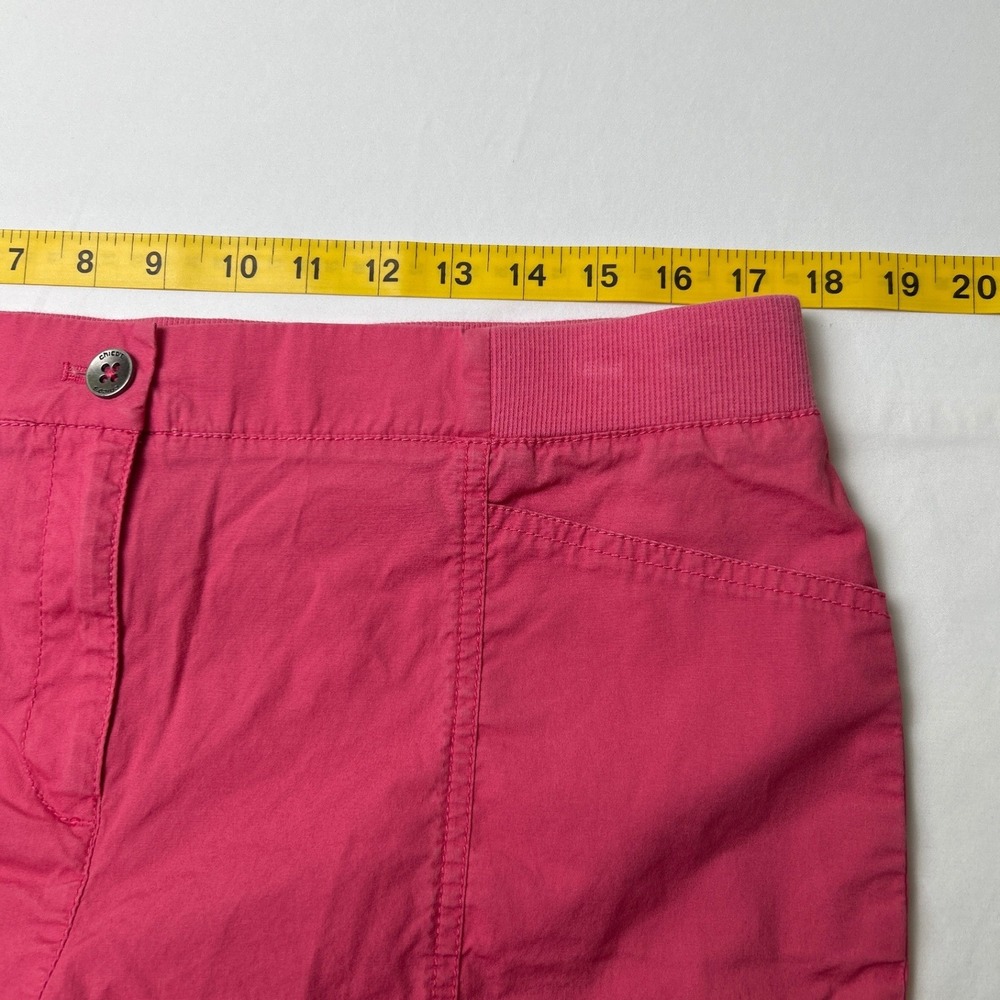 Chico's Womens High Rise Brigitte So Slimming Bermuda Shorts Size 2/12 Pink - Picture 5 of 10